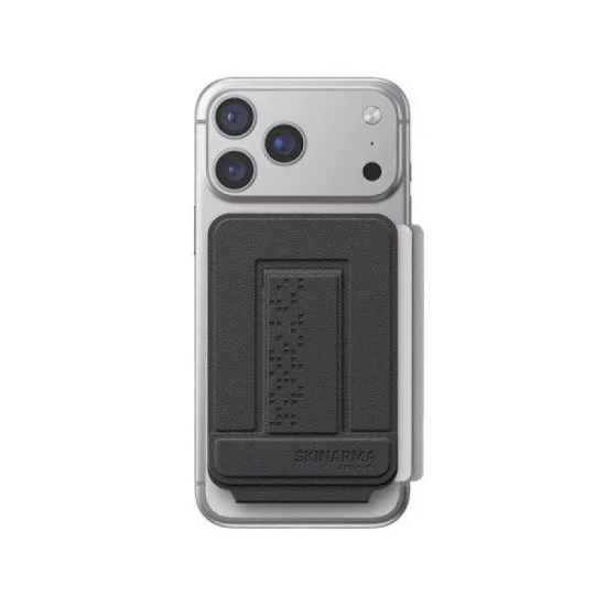 Skinarma magnetic foldable tripod with cardholder axis _ charcoal